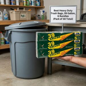 Best Heavy Duty Trash Bags, 39 Gallon, 6 Bundles