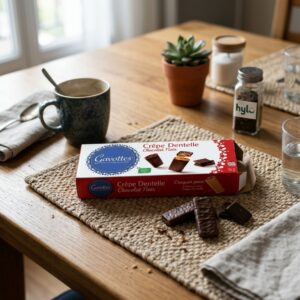 Gavottes Crepe Dentelle Chocolat Noir, 90g