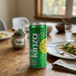 Kinza Lemon Carbonated Drink, 250ml