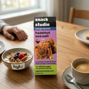 Snack Studio Energy Squares Hazelnut Sea Salt, 40g
