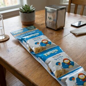 Teetoo Salt & Vinegar Square Plain Chips, 10x16g (160g)
