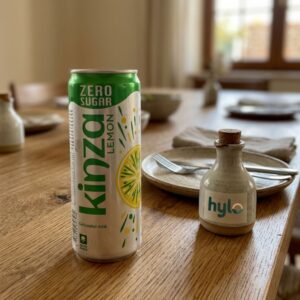 Kinza Lemon Carbonated Drink Zero Sugar, 250ml