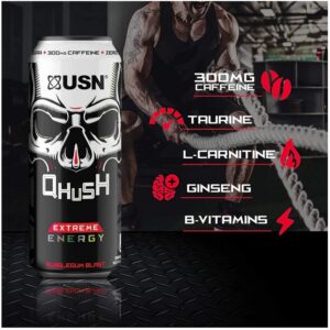 USN QHUSH Energy Extreme Drink, 500ml