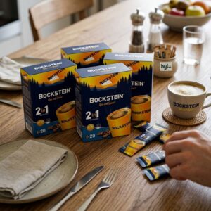 Bockstein Rise and Shine! 2in1 Sugar Free Coffee, 20x11g
