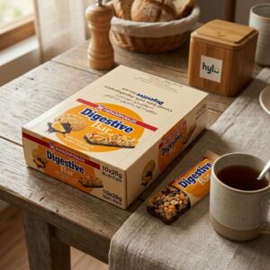 Papadopoulos Digestive Bar with Orange Pieces & Dark Chocolate, 10x28g
