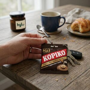 Kopiko Cappuccino Coffee Candy, Pocket Pack, 21g