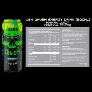 USN QHUSH Energy Havana Juicy Drink, 500ml