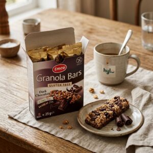 Emco Granola Bars Gluten Free Dark Chocolate, 5x25g