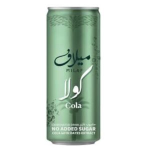 Milaf Cola Carbonated Drink with Dates Extract, 240ml Milaf Cola Carbonated Drink with Dates Extract, 240ml