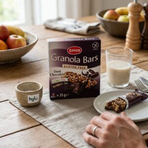Emco Granola Bars Gluten Free Dark Chocolate, 5x25g