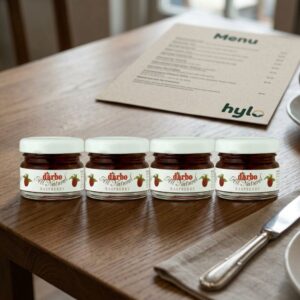 d'arbo All Natural Raspberry Jam, 4x28g