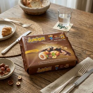 Junior Mini Croissant, Hazelnut Flavor, 8 Pack, 256g