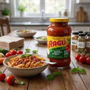 RAGU Chunky Garden Combination Sauce, 680g
