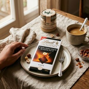 Lindt Excellence Caramelised Hazelnut Dark Chocolate, 100g