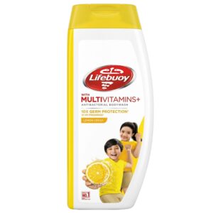 Lifebuoy Antibacterial Body Wash Lemon Fresh with Multivitamins+, 300mL Lifebuoy Antibacterial Body Wash Lemon Fresh with Multivitamins+, 300mL