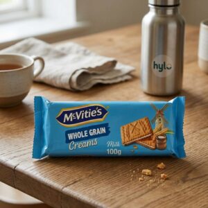 McVitie's Whole Grain Creams Milk Biscuits, 100g