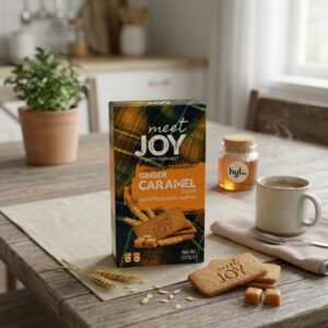 Meet Joy Ginger Caramel Biscuits, 200g