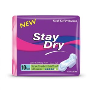 Lady Sanitary Pads Super Absorbent with Wings, 10 Pads Lady Sanitary Pads Super Absorbent with Wings, 10 Pads