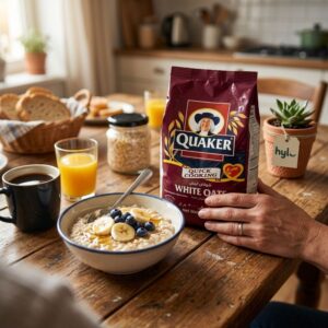 Quaker Quick Cooking White Oats, 500g