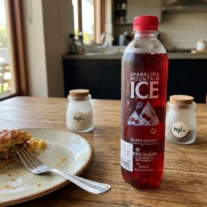 Sparkling Mountain Ice Black Cherry Flavored Sparkling Water, 500ml