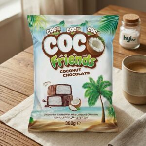 Coco Friends Coconut Chocolate Bar, 380g Pack