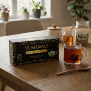 Mukwano 100% Black CTC Tea, 25 Tea Bags, 50g
