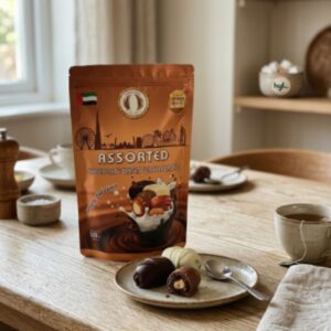 Choco Dates Assorted Chocolate Dates with Almond, 500g