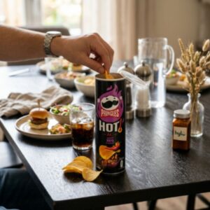 Pringles Hot Spicy BBQ Flavour, 160g