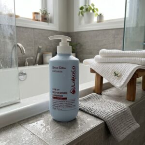 LaKoCo Korea Cosmetics White Musk Deep Perfume Shampoo (Anti-Hair Loss), 500mL
