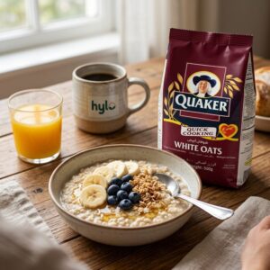 Quaker Quick Cooking White Oats, 500g
