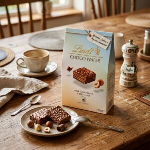 Lindt Choco Wafer Milk Chocolate & Hazelnut, 135g