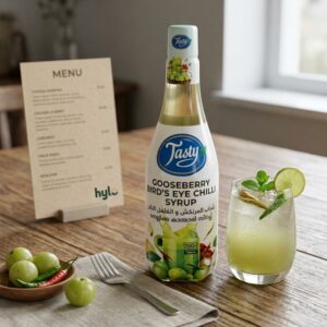 Tasty Gooseberry Bird's Eye Chili Syrup, 750mL