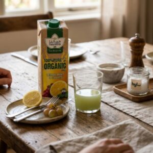 Hayatna Organic Lemon Mint & Grape Juice, 1L