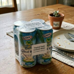 Unikai Tropical Fresh Pure Coconut Water with Pulp, 4x310ml
