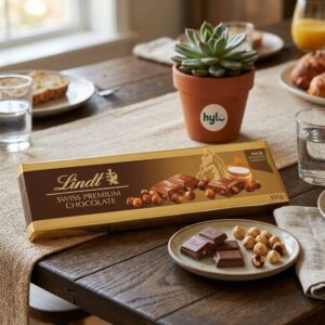 Lindt Swiss Premium Milk Chocolate Hazelnut, 300g Box