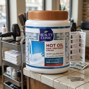 Beauty Clinic Hot Oil Hair Treatment Cream with Milk Protein, 1000ml