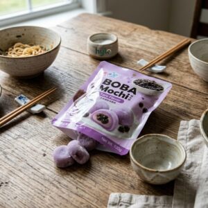 Yuki & Love BOBA Mochi, Taro Flavor, 120g