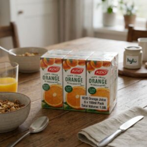 KDD Orange Juice 100% No Preservatives, 6x180ml