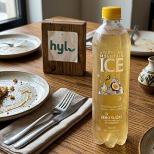 Sparkling Mountain Ice Pineapple Coconut Flavored Sparkling Water, 500ml