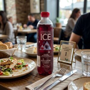 Sparkling Mountain Ice Grape Raspberry Flavored Sparkling Water, 500ml