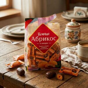 Timosha Apricot Glazed Candies, 200g