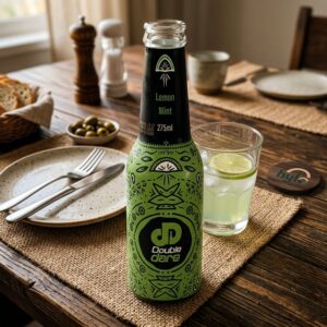 Double Dare Lemon Mint Carbonated Beverage, 275ml