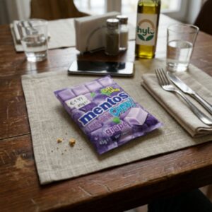 Mentos Incredible Chew Grape Soft Candy, 45g