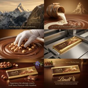 Lindt Swiss Premium Milk Chocolate Hazelnut, 300g Box