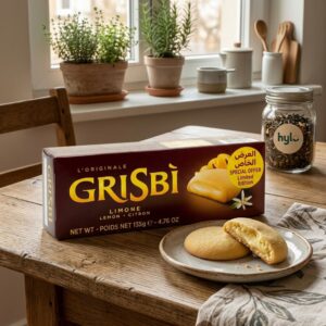Grisbi Lemon Cream Cookies, 135g Box