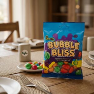 Flyona Bubble Bliss Assorted Fruit Flavoured Gum, 50g