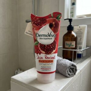 DermoViva Skin Superfood Skin Revival Face Scrub (Pomegranate), 150mL