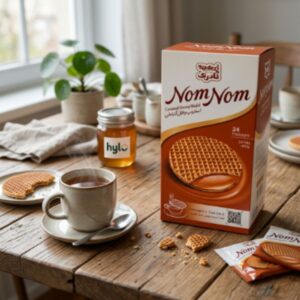 Naderi Nom Nom Caramel Stroopwafel, 24x34g