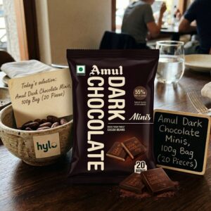 Amul Dark Chocolate Minis, 100g Bag (20 Pieces)
