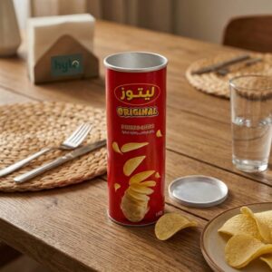 Laytoz Original Potato Chips, 100g Canister